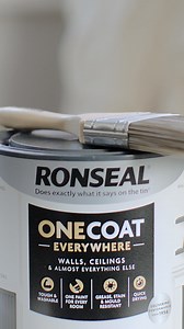 21 reactions | One Coat Everywhere. Walls, ceilings & almost everything else. | Ronseal UK & Ireland | Facebook