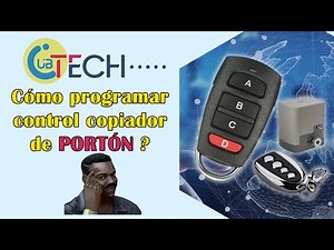 Como programar control copiador de portón eléctrico