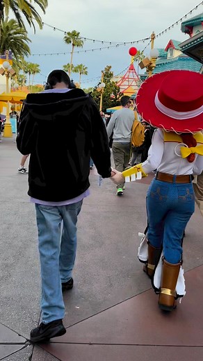 Jessie taking Thomas to see Mr. Potato Head #autism #autismawareness #autismacceptance #asd #autismdad #differentnotless #specialneeds #disneyland #magickingdom #disneyfan #disney #disneylife #disneyparks #disneycaliforniaadventure #dca #disneycharacters #disney100 #pixar #pixarpier #toystory #jessie #bekind #summershirtproject #easter #disneylove | MagicWithThomas