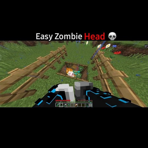 I Built an Easy Zombie Head in Minecraft!