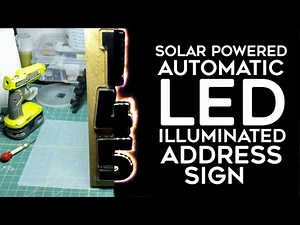 Solar Powered LED Automatic Illuminated Address Sign