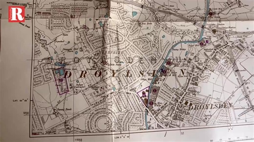 14K views · 85 reactions | Ray Fricker from Droylsden has an amazing collection of war memorabilia. Recently he bought an original WW2 German map of Tameside which showcased their plans of where they wanted to bomb. Ray told us more about the map | Tameside Reporter | Facebook