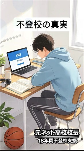 不登校の真実 第96回 8/26「学校に行かなくてもいい」時代へ。ネット学習・ネット高校という新しい教育革命 学校に行かなくても、未来は創れる。 少子化が進む中、令和6年度の不登校児童生徒数は小中学校35万人、高校6万人を超え、過去最多を更新し続けています。この現実は、「学校に毎日通うことが当たり前」という古い教育システムが限界を迎えていることを示しています。元ネット高校校長として15年間、生徒たちの姿を見てきました。中学で一日も登校できなかった子どもたちが、ネット高校で笑顔を取り戻し、自分らしい進路を歩んでいく姿を何度も見てきました。今こそ、「学校は通うもの」という既成概念を手放す時です。 #不登校 #ネット高校 #ネット学習 #通信制高校 #学校に行かなくてもいい