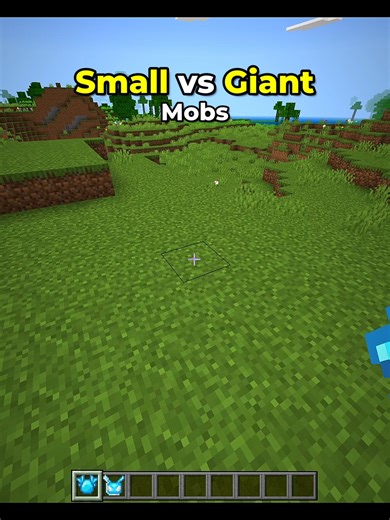 Minecraft Giant Mobs Moment 💀 #minecraft | small vs giant mobs in minecraft