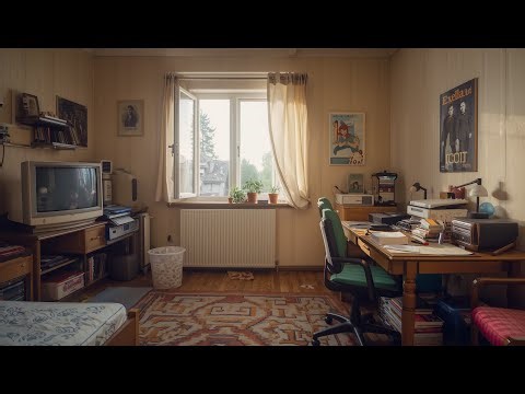 90s Bedroom Nostalgia: 2-Hour Sunny Ambience with Retro Music for Sleep & Study 🕰️🎵