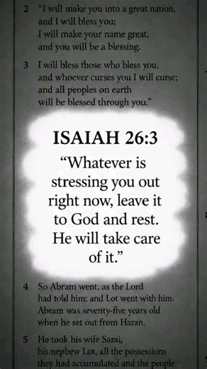 Perfect Peace for Those Who Trust in God | Isaiah 26:3 | Bible Verse