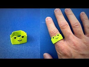 Origami Frog Ring | How to Make a Paper Frog Ring | Origami Smart Ring