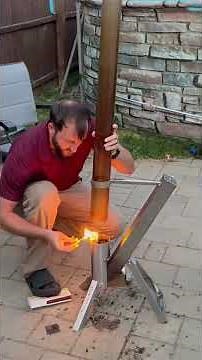 how to light your wood pellet patio heater the right way... #patioheater #firepit
