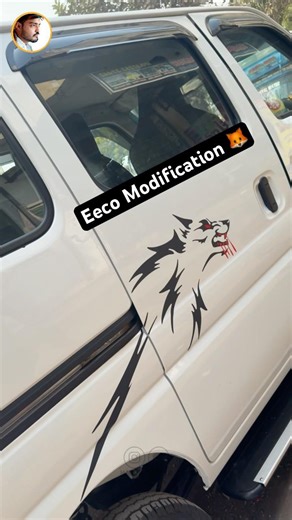 Eeco Modification….🦊 #shorts #eecomodified #carstickers