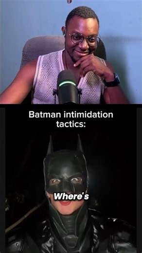 BATMAN vs Superman intimidation tactics #funny #superman #batman #dc