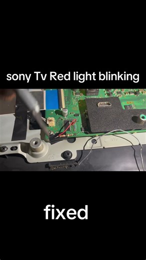 Sony Tv red light 6 times blinking 100% fix #sony auto restart #sonyblink red light #sony power
