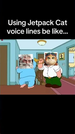 Day 7 turning Jetpack cat into an OUT OF CONTEXT memes