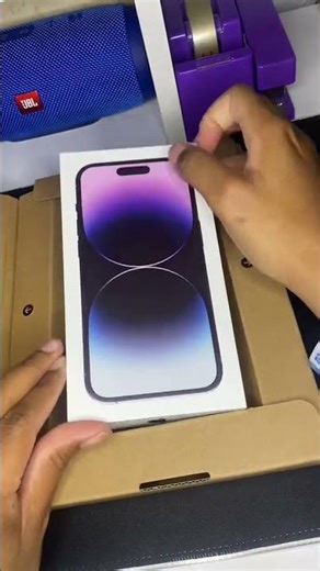 Unboxing iPhone 14 Pro in Purple Magic Upgrade Journey 💜 #unboxing