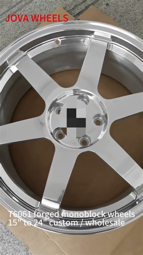 19x8.5J Polished T6061 Forged Wheels | VW Golf R Mk8 2024 | JOVA WHEELS Factory