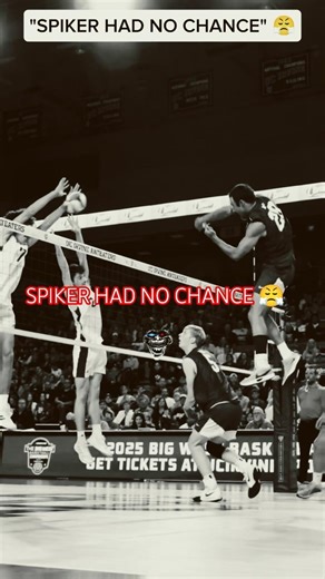 Micah Goss blocks a bic attack from BYU☠️|| #volleyball #hype #haikyuu