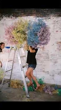 How To DIY A Rainbow Flower Cloud