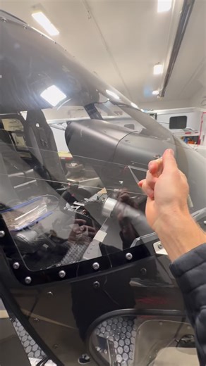 Windshield wipers damage aircraft windows. Remove the cause. Remove the workaround #aircraftmaintenance #aircraftdetailing #helicopterpilot #aviation #airplane | Shiny_Jets_Official