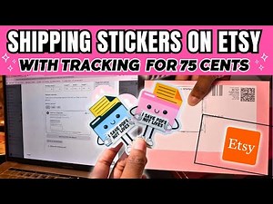 HOW I SHIP STICKERS FOR 75 CENTS On Etsy 2026 (USPS Letter Mail) + Packaging Tips!