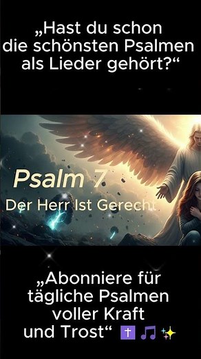 Psalm 7 Gott gab uns Rettung im Licht Christliches Lied✝️ #gospelmusic #christusenergie #psalmvibes
