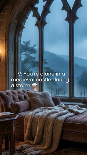 POV: You're Safe in an Ancient Castle During a Thunderstorm 🏰