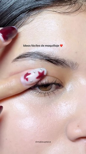 35K views · 8.5K reactions | Ideas fáciles de maquillaje ❤️ #Maquillaje #makeup #maquillajetips #maquillajetutorial #maquillajedeojos #tutorial #tutorialdemaquillaje #tipsdemaquillaje #maquillajenatural #maquillajefacil #tutorial #delineado #delineador | Makeupteca | Facebook