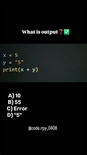 Nitesh singh negi on Instagram: "Python question series . . . . . . . . . .computerscience #coder #code #coderlife #pythonprogramming #py #python #reelforyou #instagood #instadaily #instamood #instagrowth #reelitfeelit❤️❤️ #reelsinstagram #reelkarofeelkaro #reelforyou #foryoupage #trending #explore"