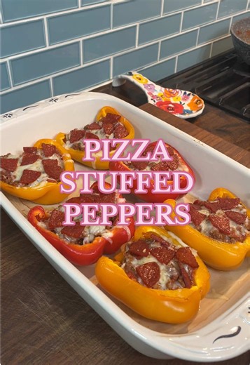 Pizza Stuffed Bell Peppers – Low Carb Healthy Meal Idea