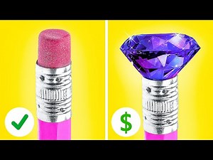 RECHIZITE ȘCOLARE PENTRU BOGAȚI VS SĂRACI || Proiecte DIY pentru părinți, marca 123 GO! GOLD