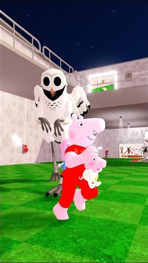 Peppa pig Escapes OWL 99 NIGHTS IN FOREST PRISON RUN! #shorts #roblox #peppapig