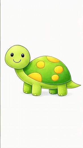 How to Draw a Cute Turtle 🐢✏️ Easy Step-by-Step Drawing