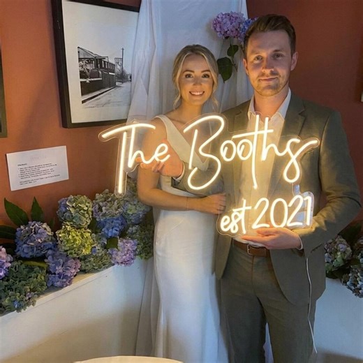 Custom Wedding Neon Sign, Engagement Neon Sign, Wedding Backdrop, Led Neon Wedding Decor, Personalized Name Neon Sign, Wall Decor - Etsy