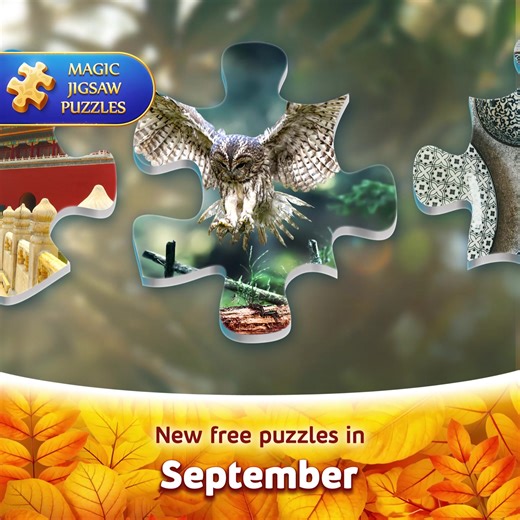 6.6K views · 62 reactions | The colors of fall are folded into a beautiful picture that we must put together in Magic Jigsaw Puzzles. Check back every day for free September puzzles! https://ximadpzl.onelink.me/BkON/3vof3o91 #MJP_NewPack #Puzzle #Jigsawpuzzle #puzzles #puzzle #jigsawpuzzles #magicjigsawpuzzles #spring #september #september2024 #september2024 | Magic Jigsaw Puzzles | Facebook