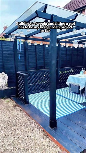 Building a Pergola with a roof has to be the best thing I did in my garden so far I am so pleased I