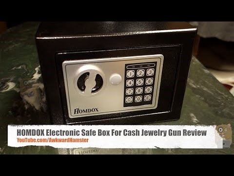 HOMDOX Electronic Safe Box For Cash Jewelry Gun Review