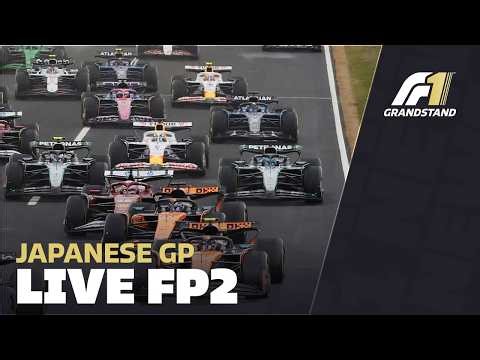 🔴 F1 LIVE JAPANESE GP - FP2 - Commentary + Live Timing + Track
