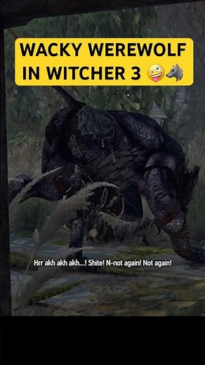 Wacky werewolf in Witcher 3 🐺🤪