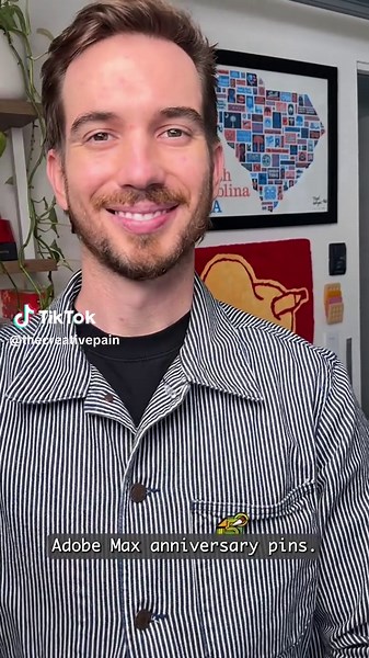 Let’s celebrate our creative journey with a milestone pin that represents you and how long you’ve been using Adobe tools!✏️🙌 Take a behind-the-scenes look at this year’s official @Adobe anniversary pins — from concept to final reveal. Each pin celebrates your Adobe anniversary and our shared creative journey through the theme “Trends That Define Us.” They’re packed with nods to design eras, hidden Adobe easter eggs, and a whole lot of love for the tools that shaped us. Which milestone pin repre