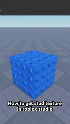 How to get STUD PARTS in ROBLOX STUDIO #roblox #robloxdev #robloxstudio