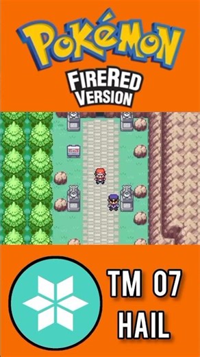 TM 07 HAIL in Pokemon Firered in Leafgreen