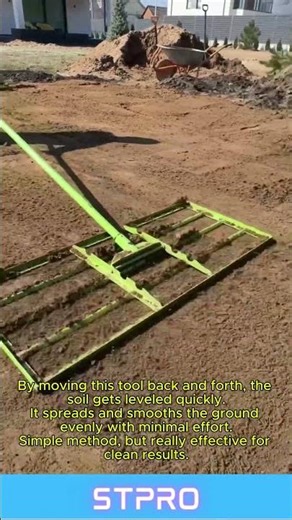 Satisfying Way to Level Ground Fast #construction #gardening #tools