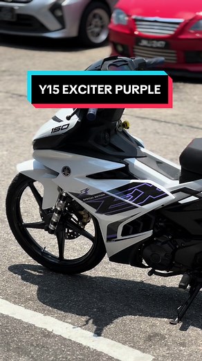 Customized Y15 Exciter Purple Cover Set with Enkei Sport Rim