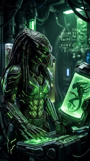 PREDATOR Cyberpunk: Holograms & Alien Technology #predator #yautja