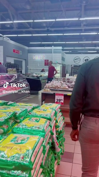 Grocery Store Bakery Scene with Customers