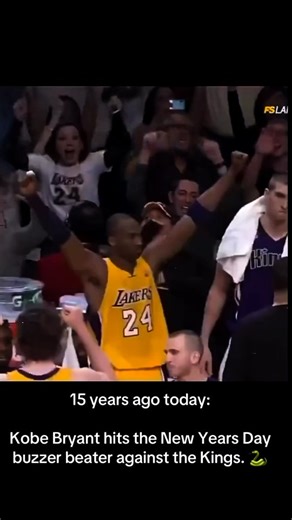 Lakers News & Rumors Fan Page on Instagram: "On this day, January 1, 2010, Kobe Bryant pulled off one of the coldest game-winners ever against the Kings, proving why he's one of the GOATs! 🐐 Trailing by one with seconds left, the Black Mamba took flight and drained the buzzer-beating three, silencing the crowd and securing the W. This wasn't just a shot; it was a statement on the road to another championship. 🔥🏀 It is officially the 16th anniversary of that legendary Mamba buzzer-beater. 🐍 W