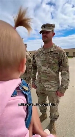 Baby Says “Daddy?” to Every Soldier… Then Hears His Voice ❤️ #viral #military #trending