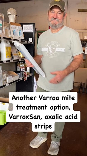 31K views · 308 reactions | Here’s another good treatment option for treating your hives for Varroa mites. John also just did a YouTube video of him administering VarroxSan in his hives. | Central Beekeepers Supply LLC | Facebook