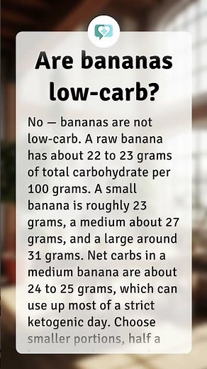Are bananas low-carb?