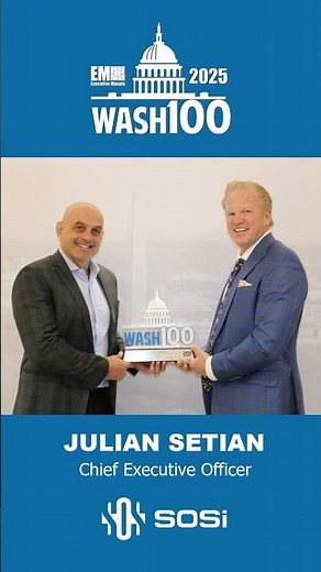 Julian Setian of SOSi Receives 2025 #Wash100 Award