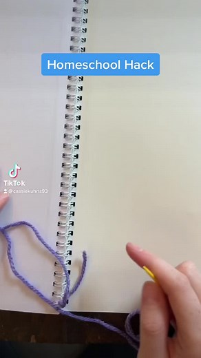 How to keep those pesky spiral notebooks from falling apart. Thank you @Cassie Kuhns for helping me edit (twice!) 😅😅😅#homeschool #books #hacks
