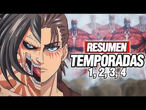 🔴 Todo Attack on Titan al Detalle en 1 VIDEO | Resumen Completo T1,2,3,4
